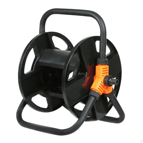 Portable hose reel carts and trolleys