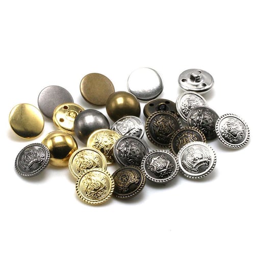 10pcs Vintage Women Coat Gold Metal Buttons For Clothes Suit