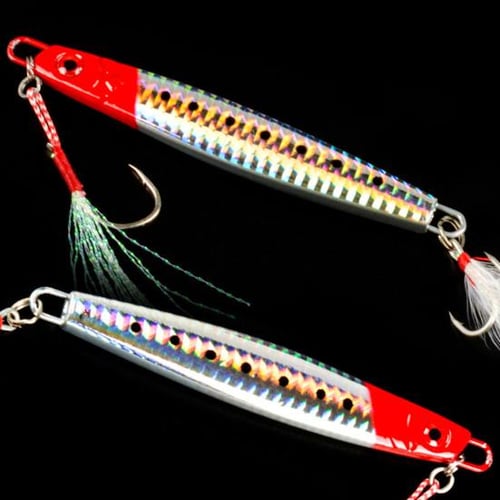 Fishing Lure with Treble Hook Vibrant Color High Strength  Corrosion-resistant Stream-Line Body Luminous Lead Jigging Lure Bait - buy  Fishing Lure with Treble Hook Vibrant Color High Strength  Corrosion-resistant Stream-Line Body Luminous