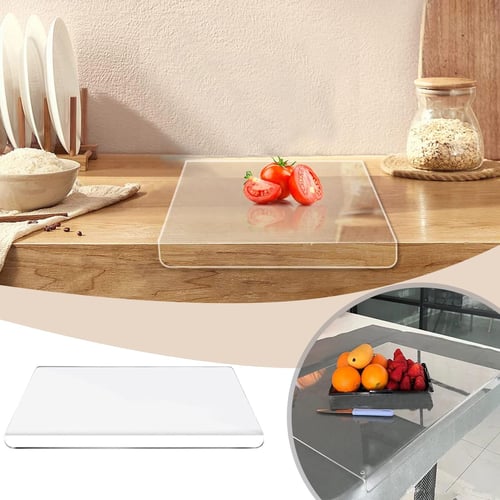 Acrylic Clear Chopping Board Non Slip Cutting Boards, Countertop With  Transparent Cutting Board With Edges, Countertop Protector, for Counter