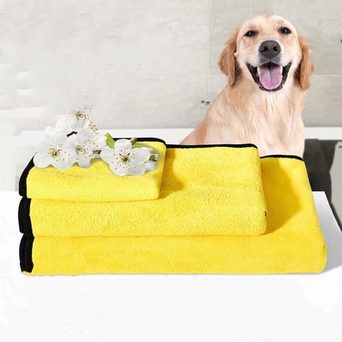 Pet Bath Towels Dog Accessories Super Absorbent Clean Up Fiber