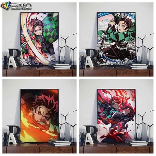 5D DIY Japanese Anime Diamond Painting Demon Slayer Diamond Embroidery  Mosaic Picture Art Cross Stitch Kit Home Decor cuadros