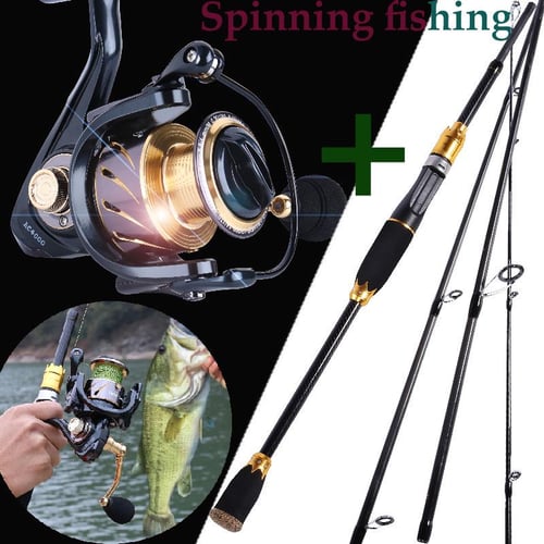 Spinning Fishing Set Fishing Rod 4 Sections Protable + Spinning