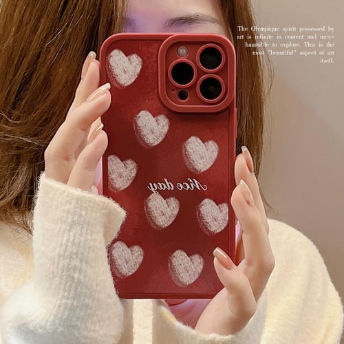 Compatible avec iPhone 11 coque, Aesthetic Love Heart Laser