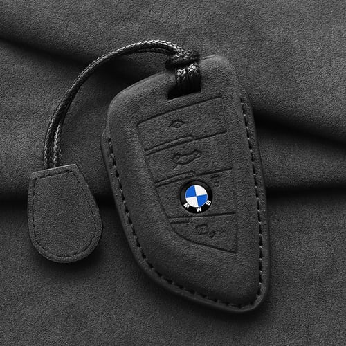 Leather Car Keychain Car Key Case Cover For BMW BMW X1 X3 X4 X5 X6 F30 F34  F10 F20 G20 G30 F15 F16 Key Ring Auto Accessories