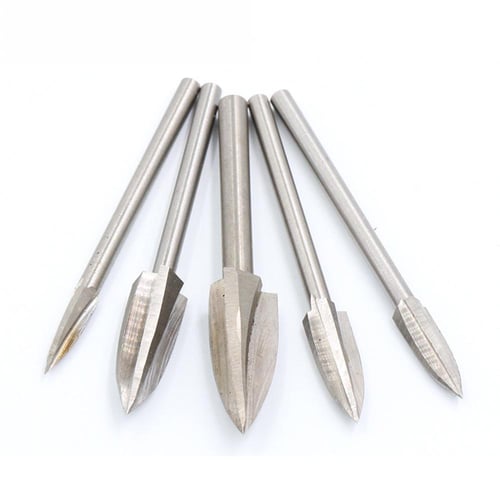5pcs Wood Carving Engraving Drill Bits Set Milling Cutter for
