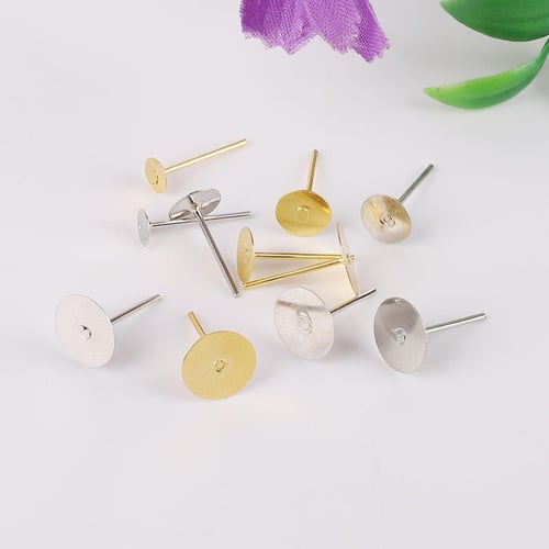 DIY Blank Dome Dangle Earrings Making Kit, Including 304 Stainless Steel  Flat Round Pendant Cabochon Settings & Earring Hooks, Glass Cabochons,  Stainless Steel Color, 39Pcs/box