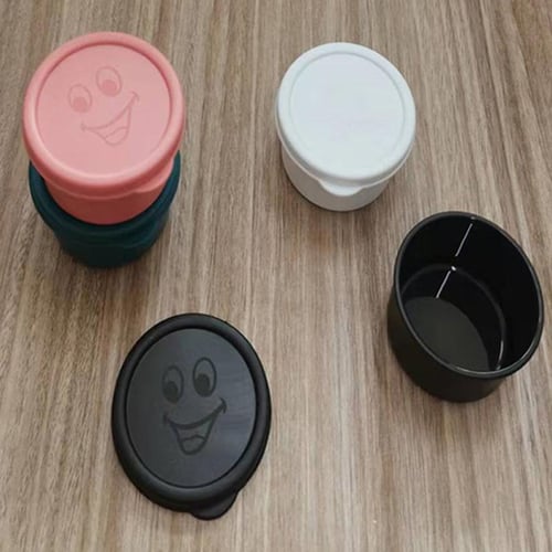 10/20/30Pcs 25ml Small Plastic Round Cups Takeaway Sauce Cup Food storage  Containers With Hinged Lids Pigment Paint Box Palette Disposable Box