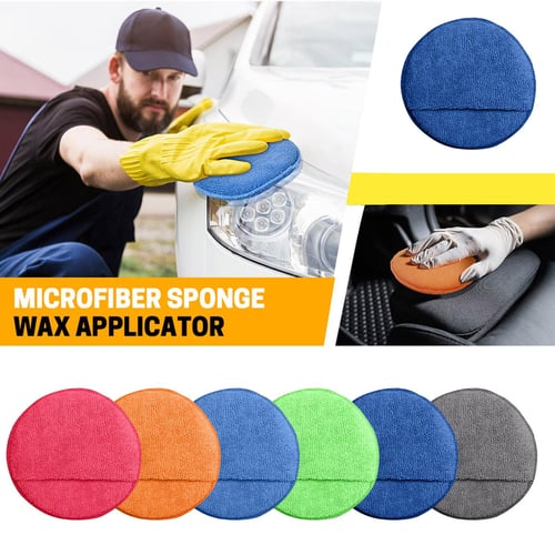 CAR CARE - 5x1/2 Round Sponge Wax Applicator Pad
