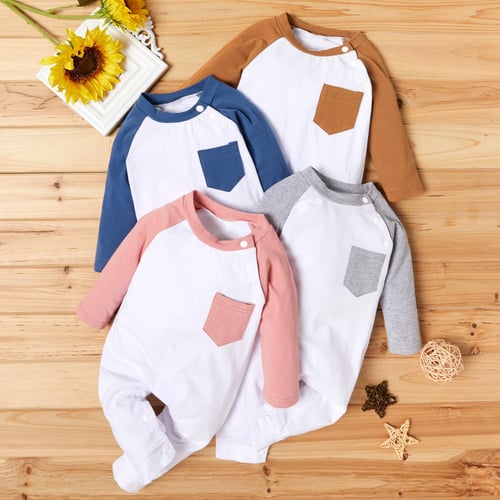 Newborn Infant Baby Boy Girl Long Sleeve Romper Jumpsuit Bodysuit