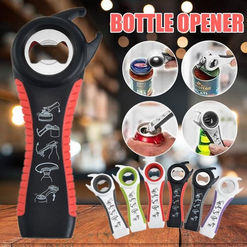 Jar Opener,6 in 1 Multi Function Can OpenerJuice Bottle Opener