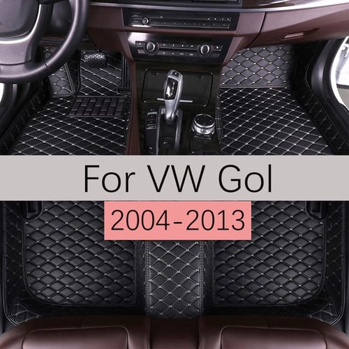 Custom Leather Car Floor Mats For VW Volkswagen Gol G6 G5 2005