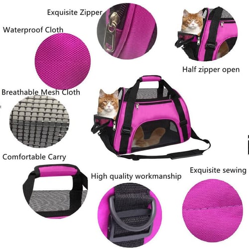 Cat Car Carrier Bags Dog Breathable Backpack Pet Foldable Outgoing Travel  Tote Bag Cat Supplies Puppy Transport Box Accessories