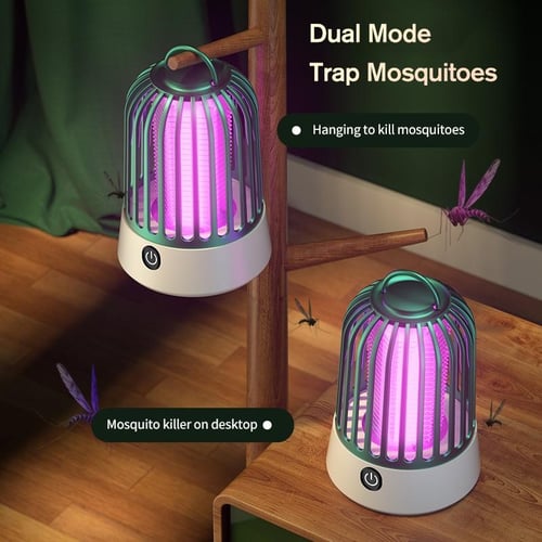 Mosquito Killer Lamp Portable USB Rechargeable Electric Fly Trap Zapper  Insect Killer Repellent Outdoor Mute Anti Mosquito Lamp