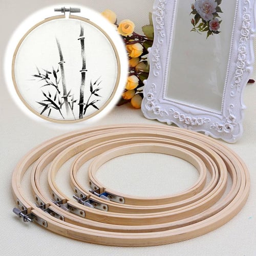 12 Pieces 4 Inch Embroidery Hoops Bamboo Circle Cross Stitch Hoop Ring For  Embroidery, Art Craft Handy Sewing And Home Decoration