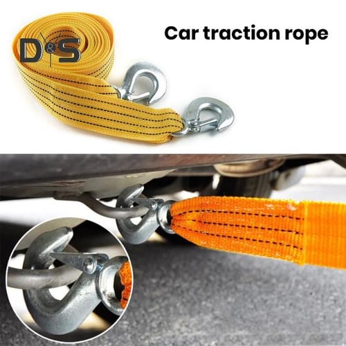 5M 8 Tons Car Towing Rope With Hooks High Strength Nylon Tow Cable Tow  Strap For Heavy Duty Car Emergency - AliExpress