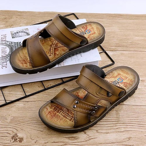 Summer Sandals Oil Spray Men's Sandals Go Out Beach Shoes