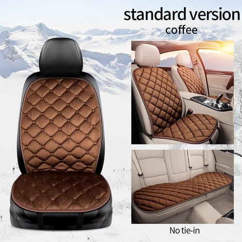Car Seat Cover Front Rear Flocking Cloth Cushion Non Slide Winter Auto  Protector Mat Pad Keep Warm Universal Fit Truck Suv Van
