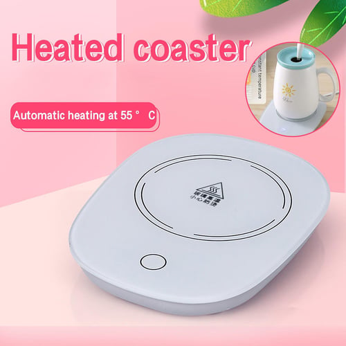 220V Electric Heating Coaster Coffee Mug Warmer Milk Tea Warming Pad 3  Speed Constant Temperature Home Office Thermostatic Mat