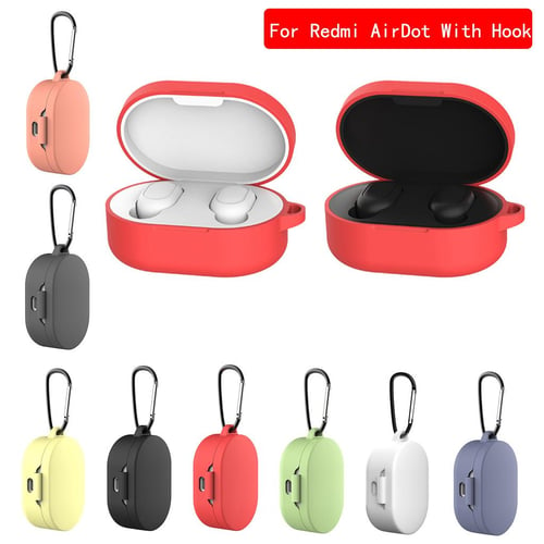 Silicone Protective Earphone Case for Xiaomi Redmi Buds 4 Lite with Hook