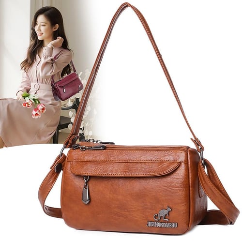 Women's Solid Color Small Square Crossbody Bag, Casual Handbag