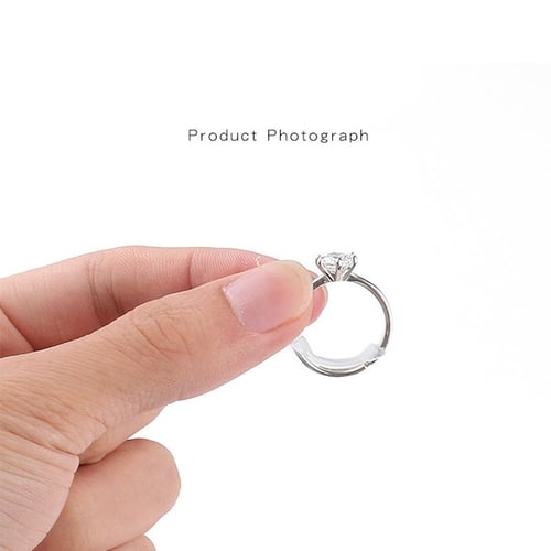 8 Sizes Invisible Clear Ring Size Adjuster Resizer Loose Ring