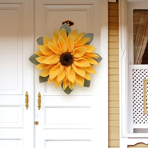 Flower Wreath For Door Christmas Indoor Wreath Bee Festival Spring