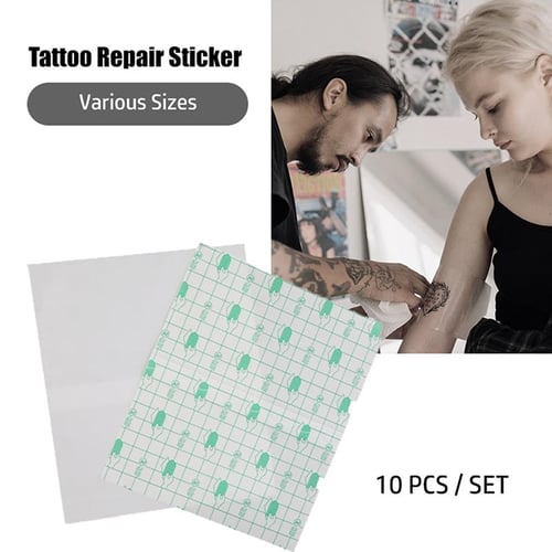 10 Pcs Tattoo Repair Sticker Film Wrap Cover Permanent Makeup