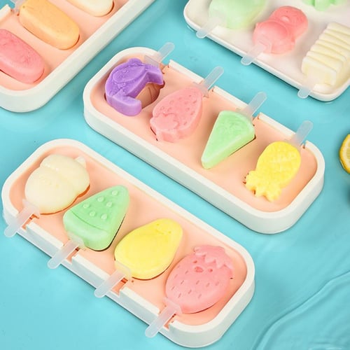 2pcs Silicone Ice Cube Trays For Homemade Freezer, Ice Cream, Ice