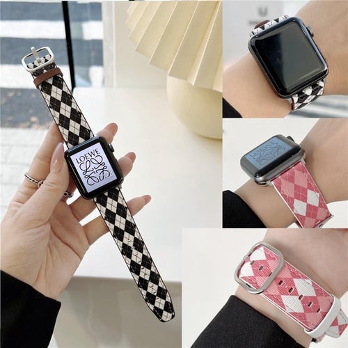 Fashion Lady Creative Genuine Leather Watchband for Apple Watch