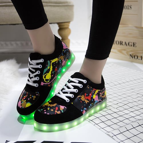 GLOWING SNEAKERS WITH USB CHARGING
