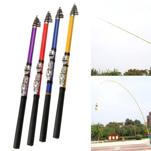 Cheap MUQZI Sports Accessory 1m to 2.3m Outdoor Portable Telescopic Glass  Mini Sea Fishing Rod Accessories