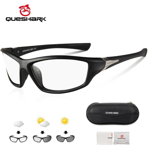 Cheap Queshark Bicycle Goggles MTB Mountain Bike Sunglasses Sports  Polarized Fishing Eyewear with 4 Lenses QE45