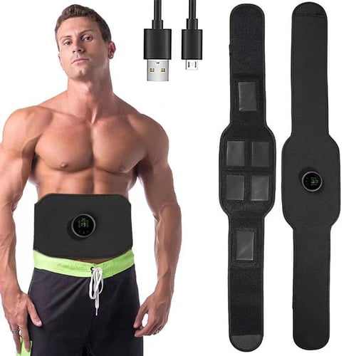 Abs Toning Belt EMS Electric Vibration Abdominal Muscle Trainer Waist Body  Slimming Fitness Massage Belts For Arm Leg Workout