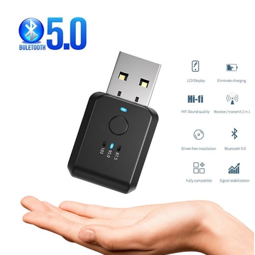 Cheap FM02 Mini USB Bluetooth 5.3 FM Transmitter Adapter Audio
