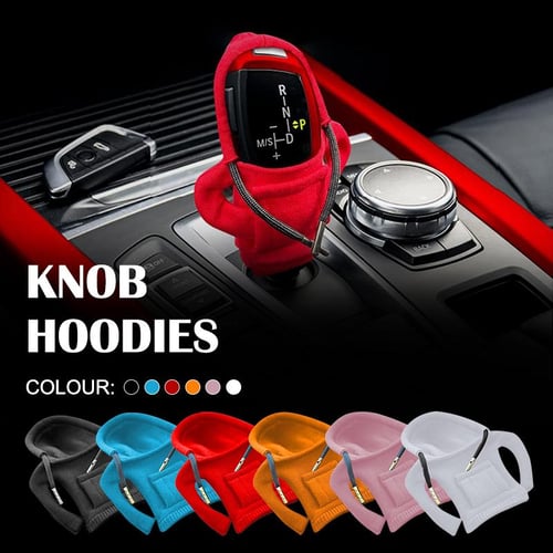 Fashion Hoodie Car Shift Knob Cover Manual Handle Gear Lever