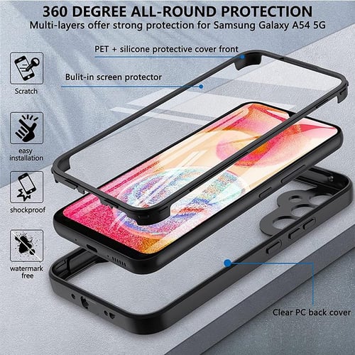 For Samsung Galaxy A34 5G Case 360 Full Body Protection Front Back Clear  Cover