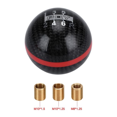 jdm Mugen Red 6 Speed M10X1.5 Car Manual Gear Shift Knob Shifter Lever for  Honda