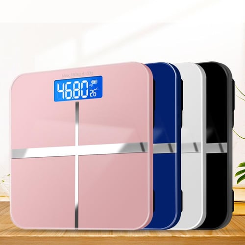 Bluetooth Smart Bathroom Floor Scales Digital Body Weight Scale Auto Monitor Body Weight with App Fitness Health Scale, Size: 26, Pink