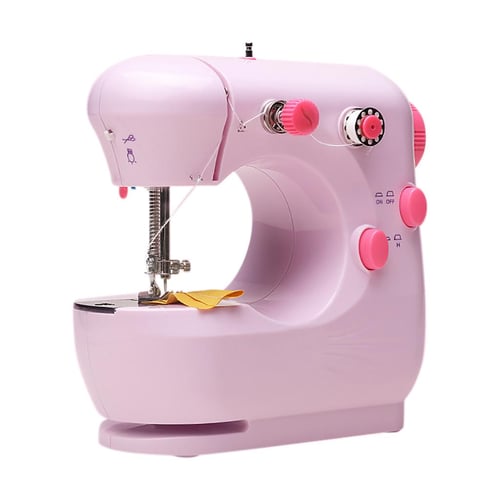 Mini Portable Hand Sewing Machine Quick Handy Stitch Sew Needlework  Cordless Clothes Fabrics Household Electric Sewing Machine