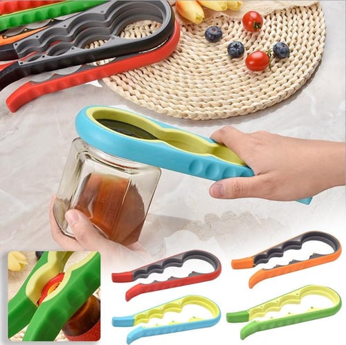 1pc 4-in-1 Multifunctional Jar Opener for Hands and Weak Hands - Easy to  Use Lid Opener, Can Opener, and Bottle Opener - Perfect for Seniors with  Arthritis