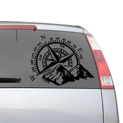 Compass Mountain 4x4 Stickers For Vans Trucks off road Sticker all