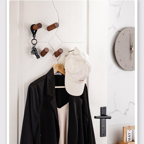 Animal Head Wall Hooks Key Hanging Rack Hanger Holder Coat Hat Decor