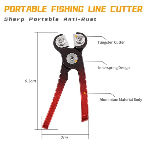 Aluminum Alloy Mini Fishing Line Cutters with Retractors Fishing