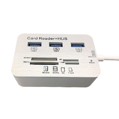 USB C Multi Card Reader Hub, Type-C 5Gbps XD Card Reader with 5 Card Slots