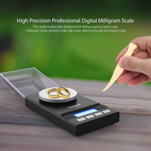 50g/0.001g Precision Digital Milligram Scale 20g 0.001 Horizontal  Electronic Balance Powder Scales Gold Jewelry Carat Lab Scale