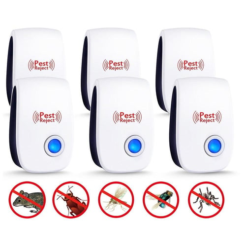 6PCS Ultrasonic Pest Repeller Control Electronic Repellent Mice Bug Rat  Reject