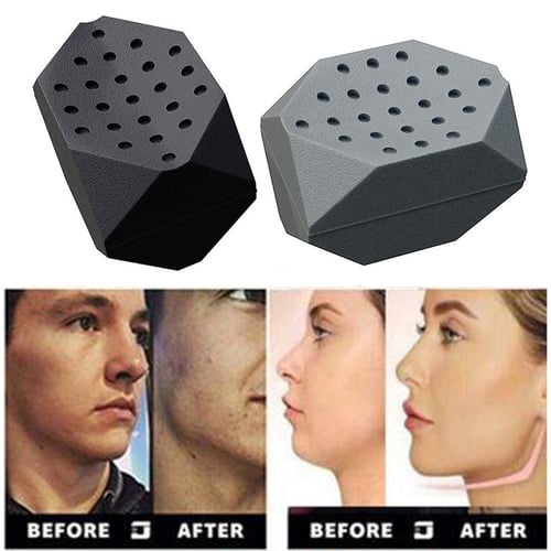 2pcs 50/60Lbs Jaw Exerciser Redefine Jawline Trainer Double Chin Jawliner  Facial Chew Bite Muscle Anti