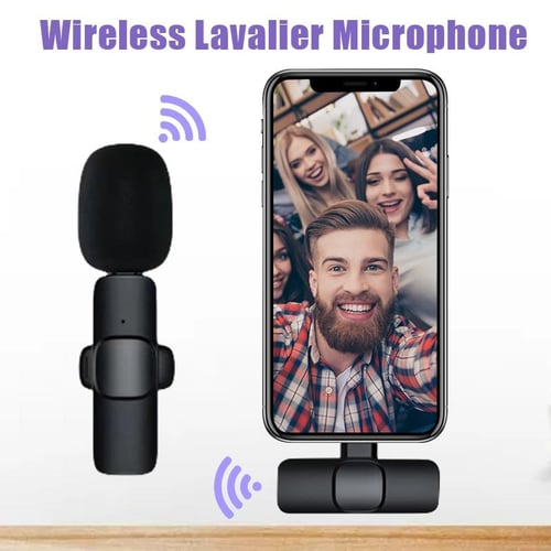 Mini Wireless Lavalier Microphone Mic Phone For iPhone Type C Recording  Vlog