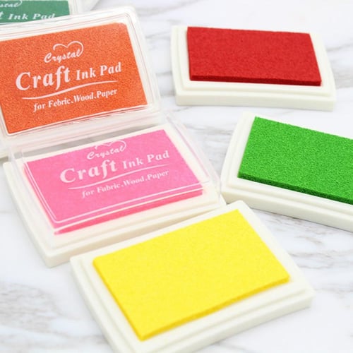 1X Retro Color Stamp Pads Washable Ink Pads For Rubber Stamps Paper  Scrapbooking